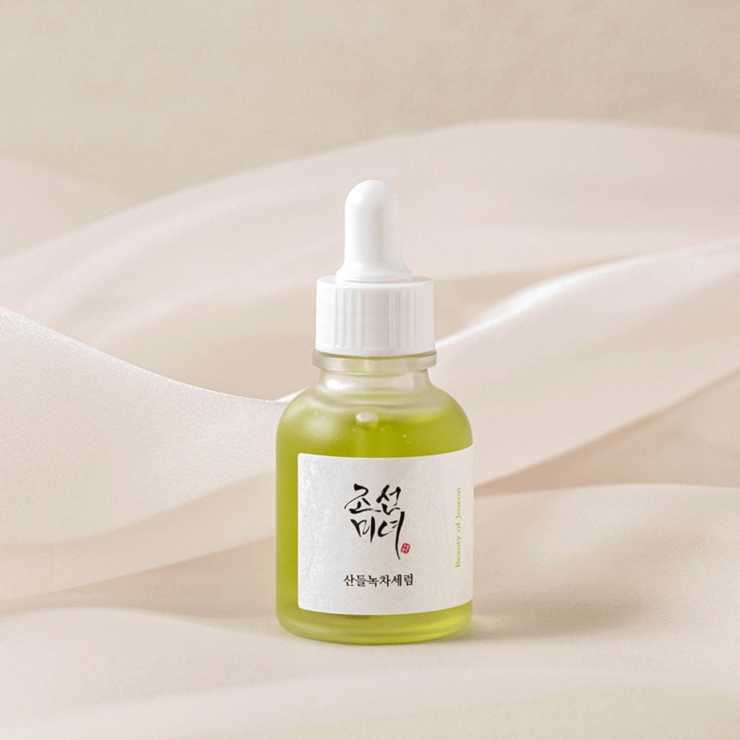 Calming Serum: Green tea + Panthenol [Renewed] - 1 Fl Oz (30 ml) (Pack of 1) - Skin korea