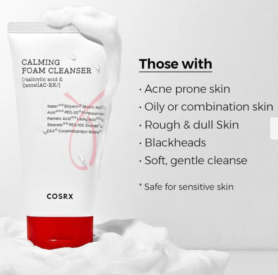 Cosrx Ac Collection Calming Foam Cleanser 150Ml - Skin korea