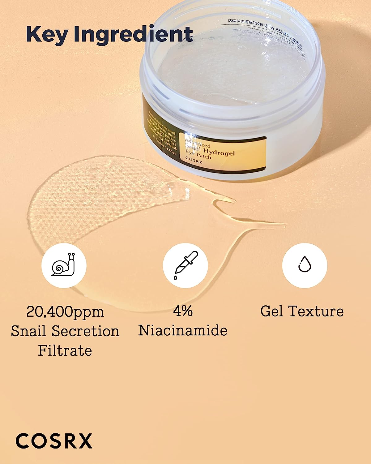 COSRX Advanced Snail Hydrogel Eye Patch - Skin korea