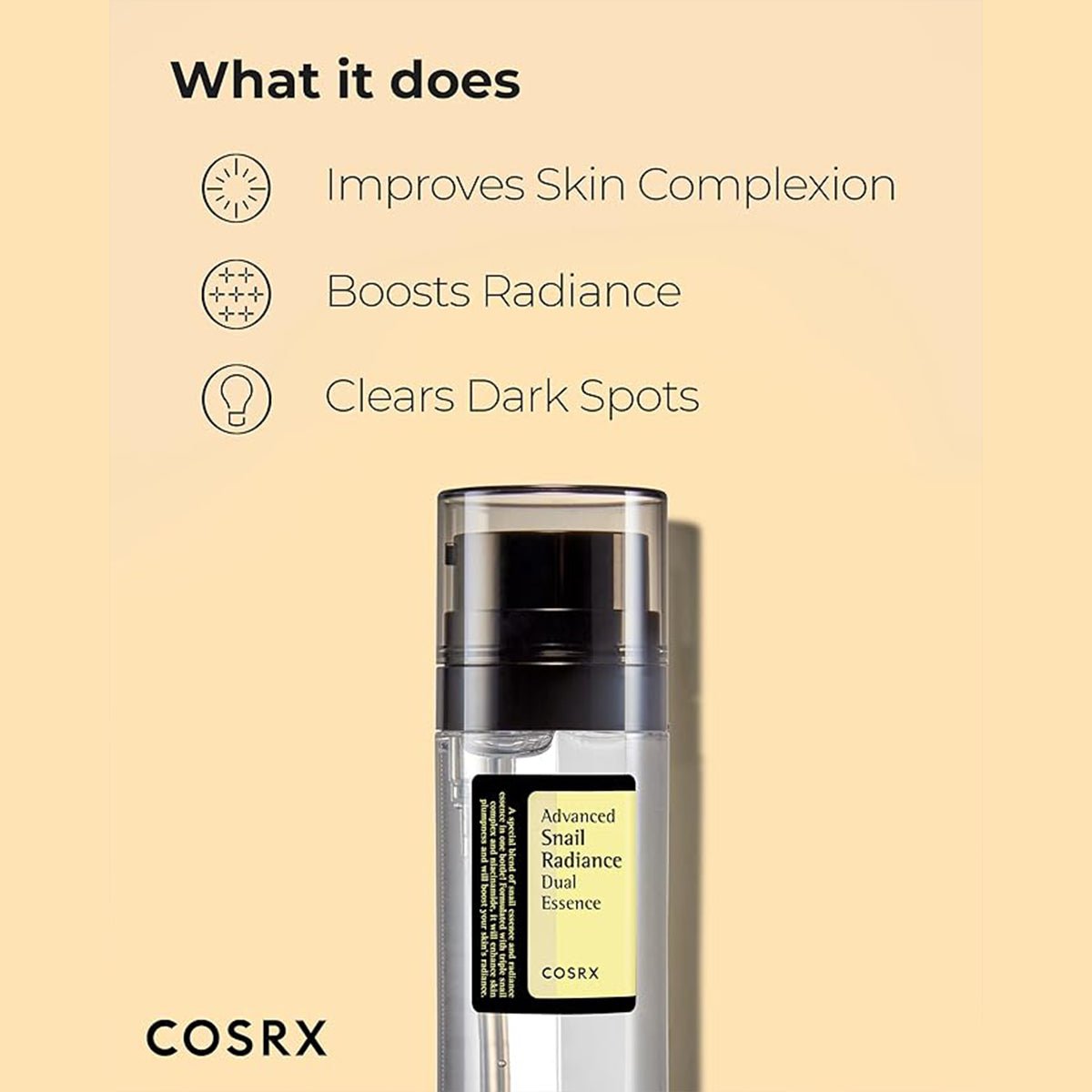 Cosrx Advanced Snail Radiance Dual Essence 80Ml - Skin korea