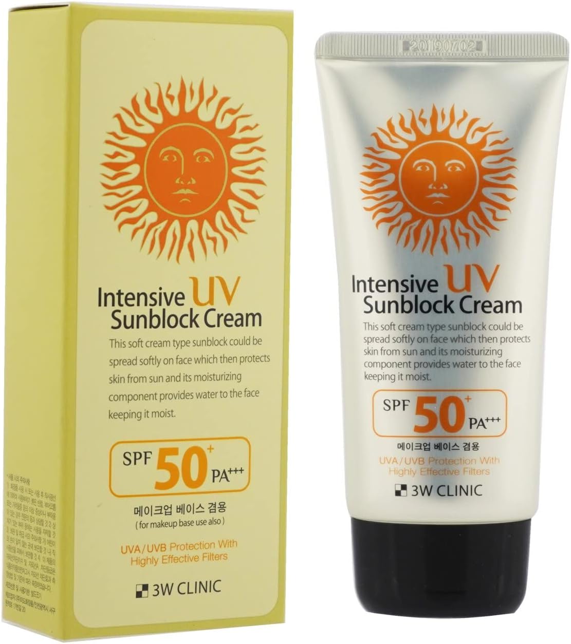 INTENSIVE UV SUNBLOCK CREAM SPF50 PA+++ - Skin korea