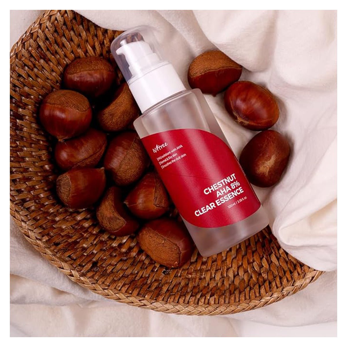 Isntree Chestnut Aha 8% Clear Essence 100Ml - Skin korea