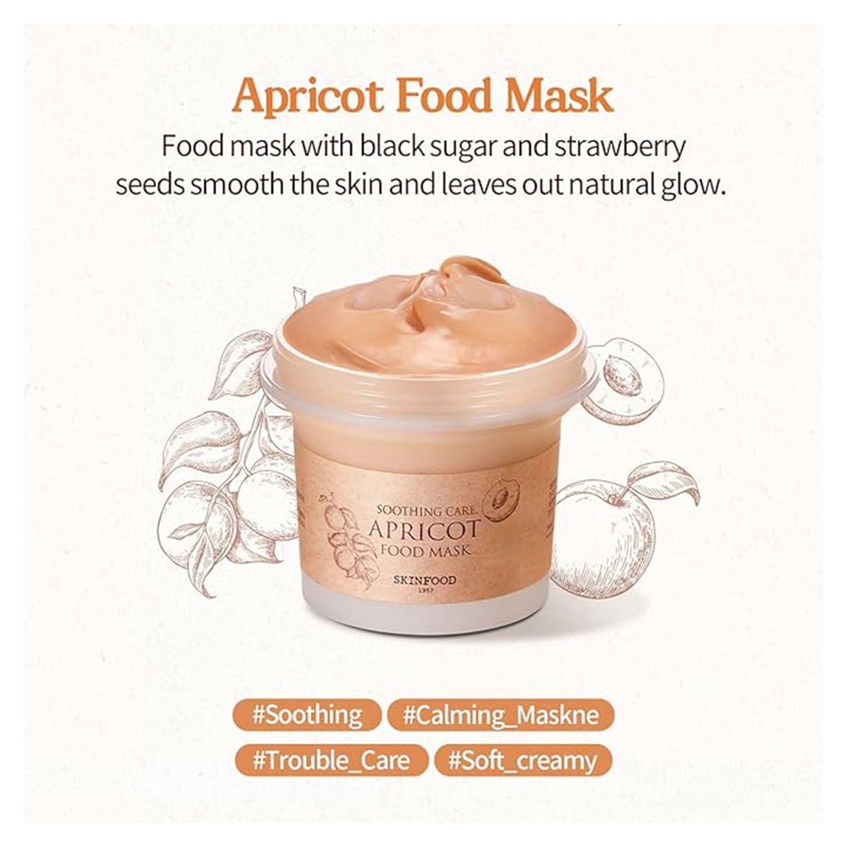 Skinfood Apricot Food Mask 120G - Skin korea