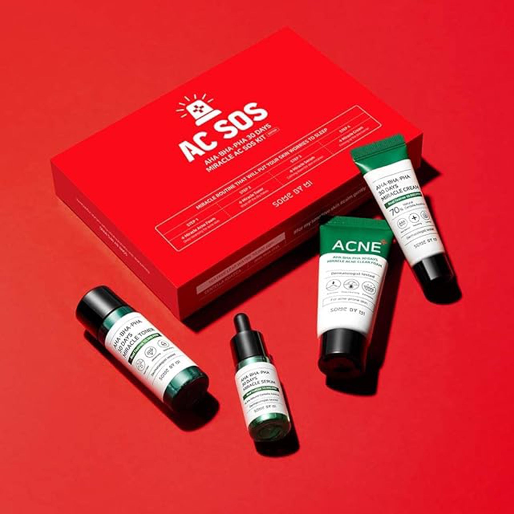 Some By Mi Aha Bha Pha 30 Days Miracle Ac Sos Kit - Skin korea