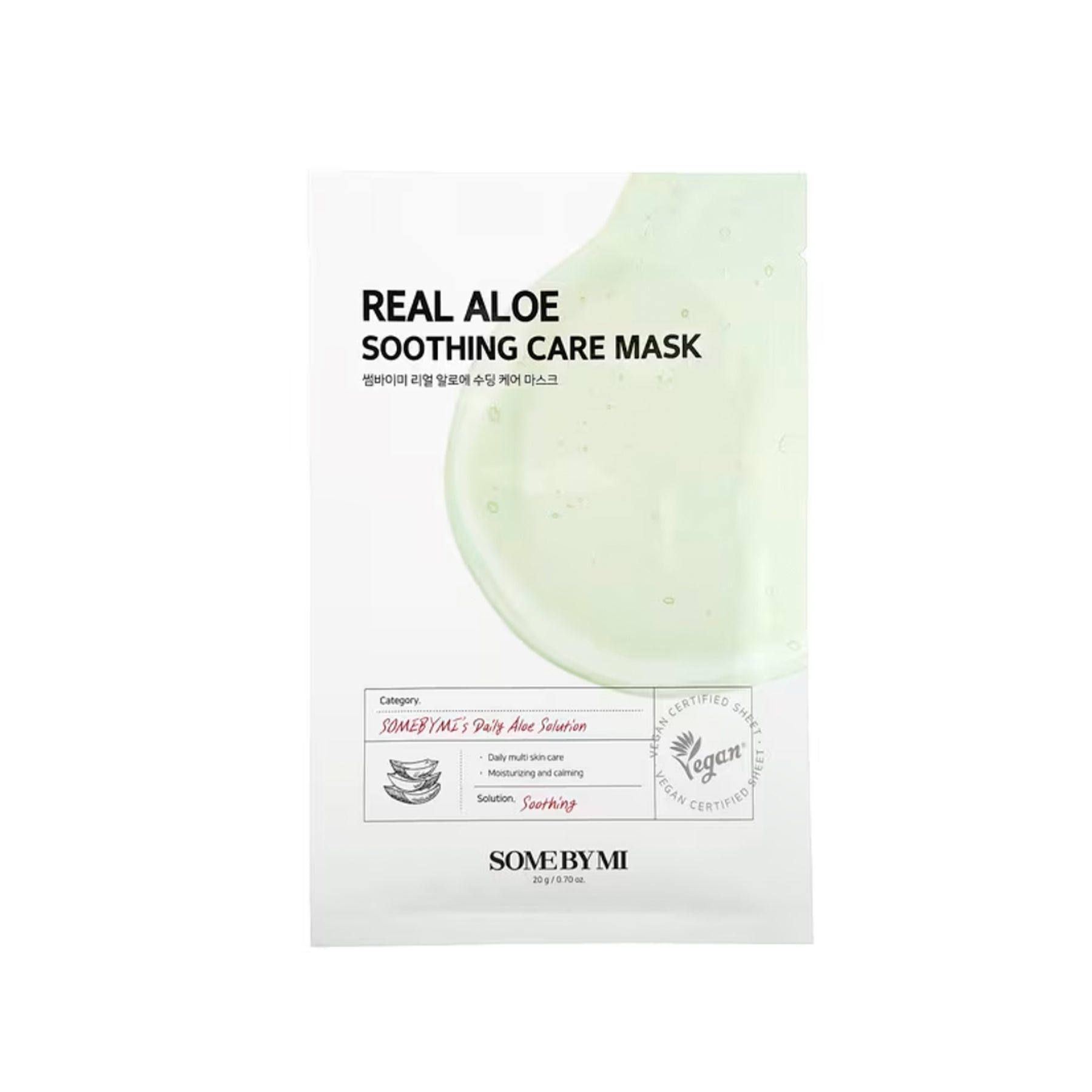 Some By Mi Real Aloe Soothing Care Mask 20G - Skin korea