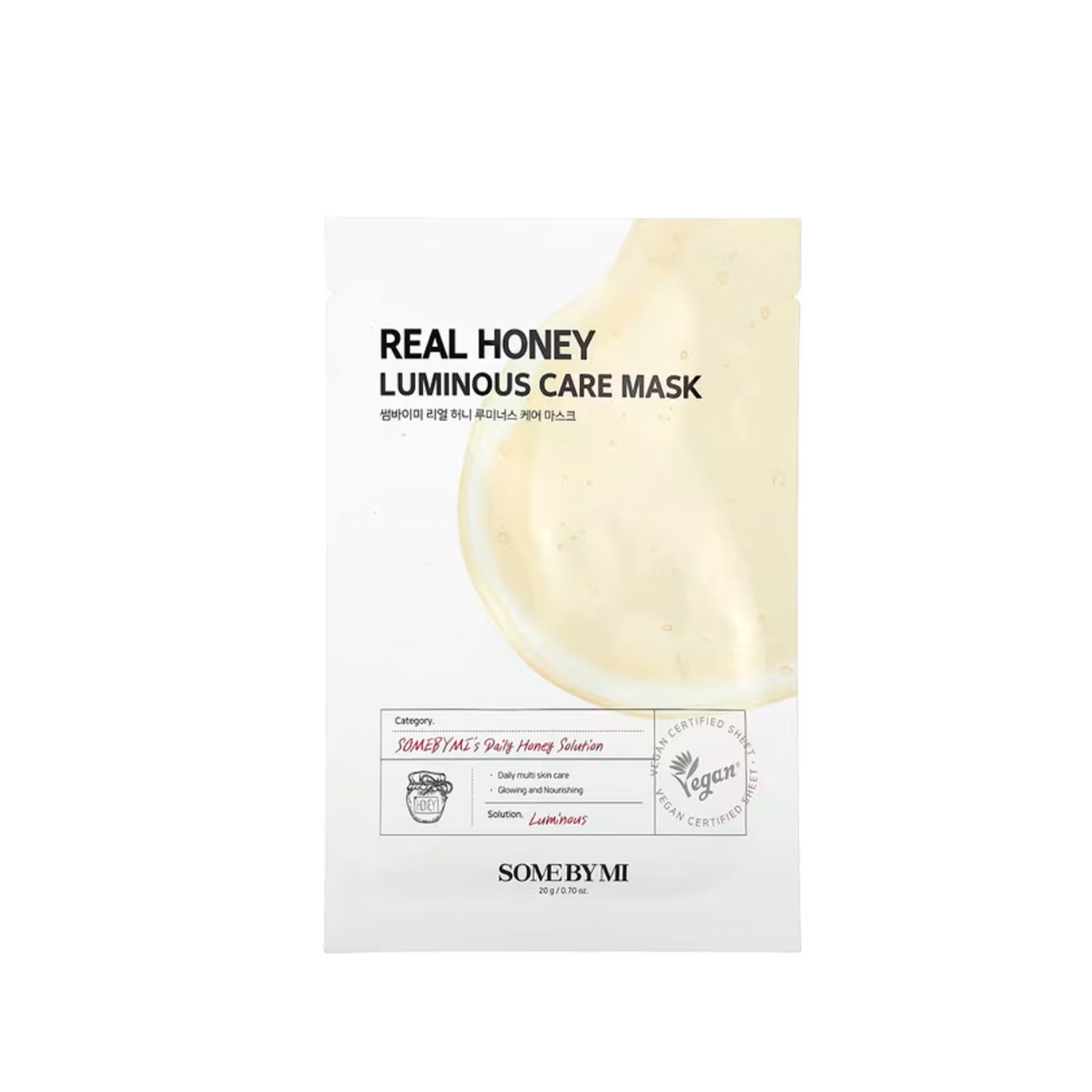 Some By Mi Real Honey Luminous Care Mask 20G - Skin korea