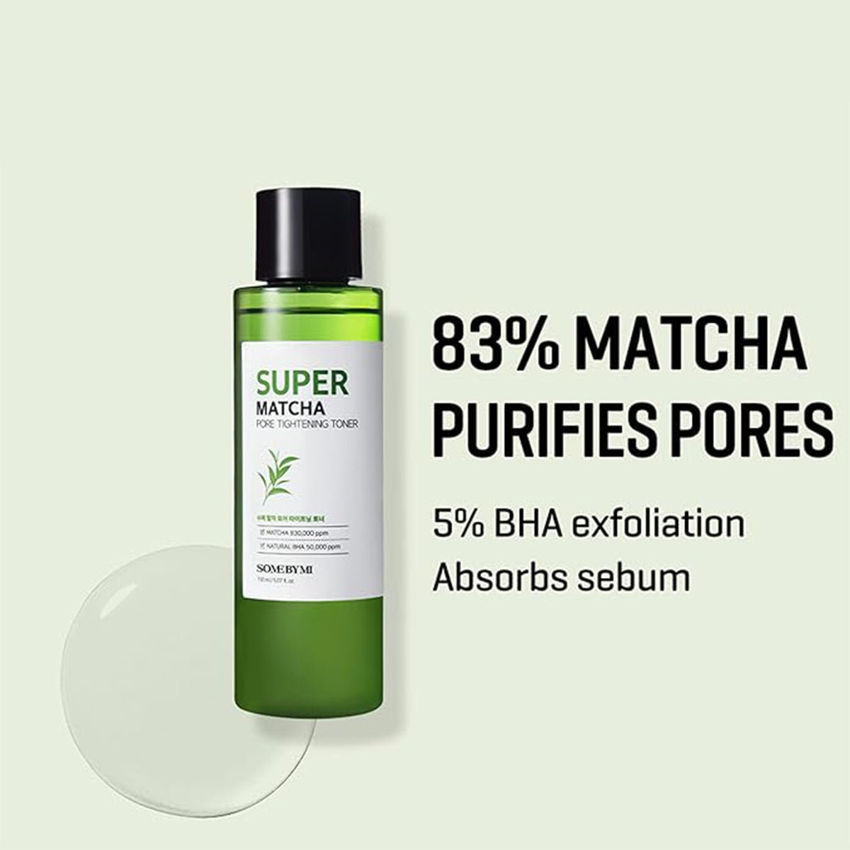 Some By Mi Super Matcha Pore Tightening Toner - Skin korea