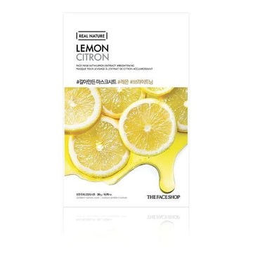 The Face Shop Real Nature Face Mask with Lemon Extract - Skin korea