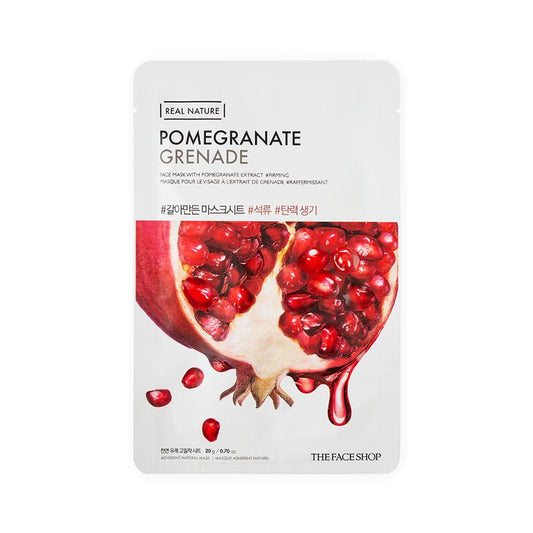 The Face Shop Real Nature Face Mask with Pomegranate Extract - Skin korea